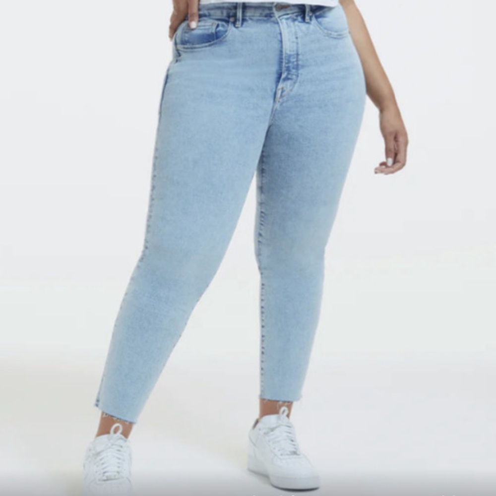 Good American Good Classic Light Compression Jeans, Size 8​ NWOT